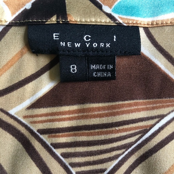 ECI New York Silk Patterned Dress - Picture 6 of 6